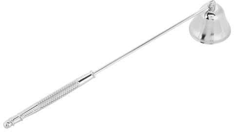 Ninoclar Candle Snuffer Tool,stainless Extinguisher Wick Accessory with Long Handle,candle (silvery), Steel
