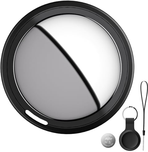 Bnlei Localizzatore Smart Air Tracker Tag Compatibile Apple Dov'è (solo iOS) Batteria di Ricambio Inclusam, Adatto per Chiavi, Portafoglio, Auto, Bici, Cane, Gatto (Nero, Confezione da 1)