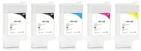 PHOVYAFI Kompatible nachfüllbare Tintenpatrone Set Kompatibel mit TM-200 TM-205 TM-300 Drucker 130 ml 5 Farben kein Chip(1Set 5Color)