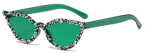 OZLMBERN Verres Cat Eyes Diamond Meuved Colède Couleurs de Soleil
