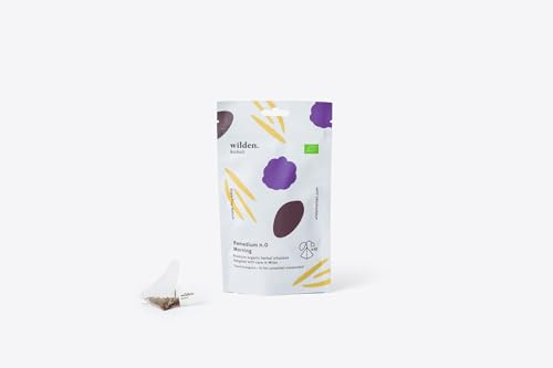 Wilden.herbals Remedium n.0 Morning | Tisana Energizzante Sostituta del Caffè | Infuso Biologico in Filtri con Cacao, Ginkgo Biloba e Cannella | Gusto Intenso | Softpack da 10 Filtri Piramidali