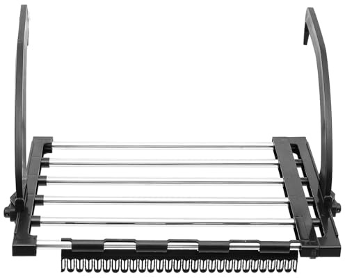 Artibetter Stainless Steel Clothes Drying Rack Retractable Foldable with Sock Clips for Balcony Window Indoor Outdoor Laundry