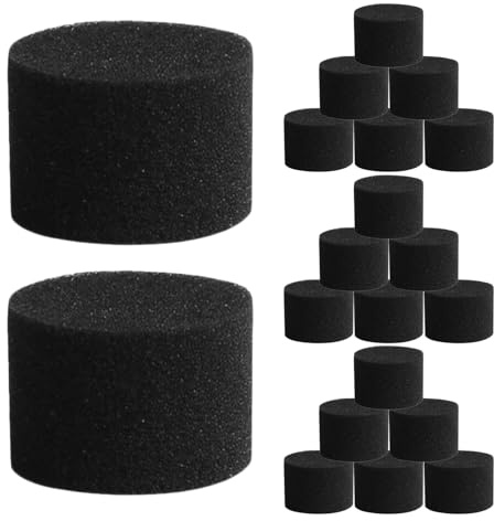 Gadpiparty 50 Esponjas Hidropónicas Negras para Cultivo sin Tierra 45Mm X 30Mm para Germinación de Plantas y Siembra Balcones Herramientas de Jardinería para Cultivo Hidropónico y Plántulas