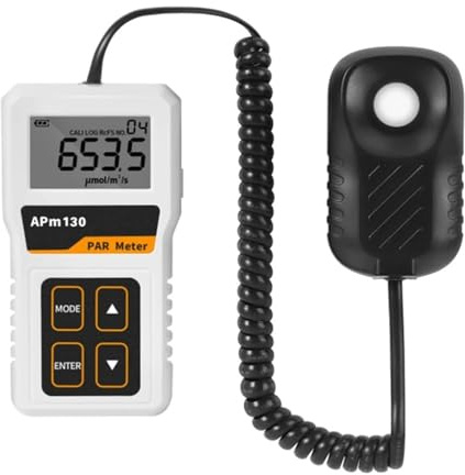 Misuratore PAR for luci progressive a LED, misuratore PPFD ad alta precisione con portata 400-700 Nm per interni ed esterni