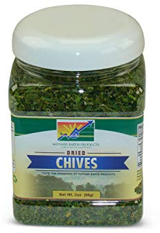 Mother Earth Products Dried Chives, Quart Jar, 2 oz