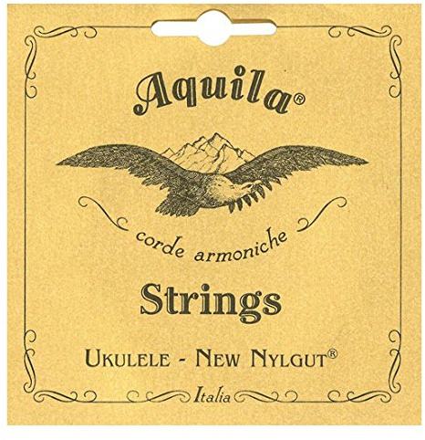 Aquila 24U Aquila Bariton-Ukulele 6-string-Satz 24U, New Nylgut, DGgBee, DGBE Stimmung, Saitenlänge 85 cm