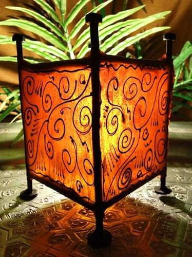 Orient vindljus budur ljuslykta orange