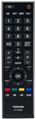 Toshiba CT-90326 LCD TV Fernbedienung 37AV615DB