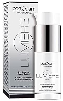 Postquam - Contorno de Ojos Caviar - Hidratación, Luminosidad y Reducción de Ojeras y Arrugas - Tratamiento Contorno de Ojos con Ácido Hialurónico y Extracto de Caviar - 20 Mililitros