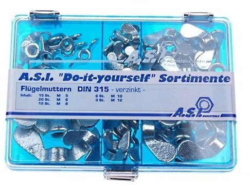 WAMO Sortimentskasten Flügelmuttern DIN 315