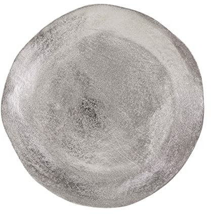 BUTLERS Deko-Teller rund 32cm aus Aluminium handgefertigt -Banquet- Tischdeko & Unterteller in Boho Sti | ideal als Kerzenteller, Dekoration Untersetzer für Herbst, Advent, Weihnachten