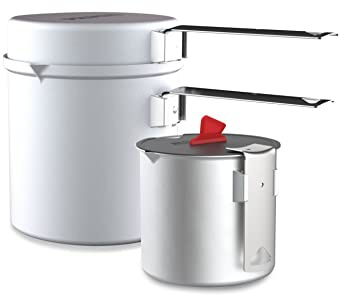 Primus 7330033910018 Topfserie Essential Trek Pot Silver 1,0 L + 0,6 L