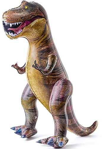 JOYIN T-Rex Dinosauro Gonfiabile, Tyrannosaurus Rex Dinosauro Giocattolo Gonfiabile per Decorazioni per Feste, 30 Regalo per Feste di Compleanno di Dinosauri per Bambini e Adulti