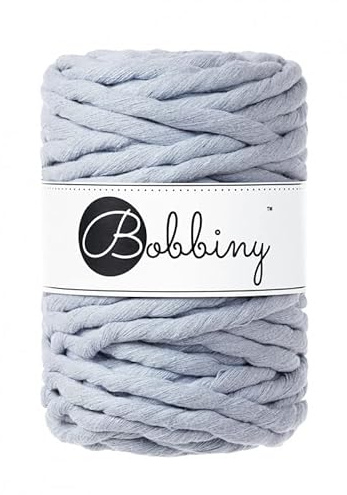 Bobbiny Macrame Cords 9 mm - 30 m - 630 g 100% Baumwolle (Iris)