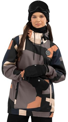 SIROKO - Veste de Snowboard pour Femme W1-W Sandboard - L - Noir/Marron