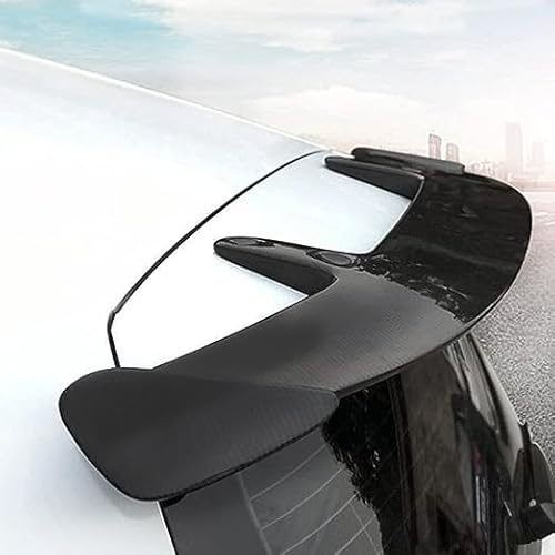 BAFLY Alerón Trasero Spoiler para Ford Focus MK4 ST-Line 2018-2023, Spoiler Trasero Automático Durable en Negro (Black) de ABS / fibra de carbono