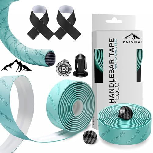 Lenkerband, Fahrrad Lenkerbänder, Griffband für Rennrad, Fahrrad Lenkerband für MTB Rennrad, einschließlich Endkappen und Band, verschleißfest, schweißfest,rutschfest und einfach zu montieren