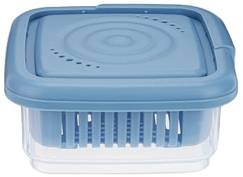 Soap Dish, Square Soap Travel Case with Drainage Layer, Leak-Proof Soap Container for Gym, Bathroom, Traveling, Camping, Soap Bar Shampoo Holder for Shower (Blue)