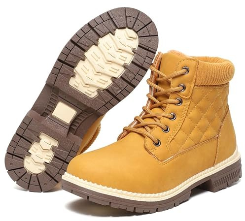 Women Snow Boots Winter Boots For Women Ladies Ankle Warm Shoes Fur Lined Winter Walking Waterproof Anti-Slip Lace Up Lightweight Shoes With Outdoor Indoor Mid Calf Booties