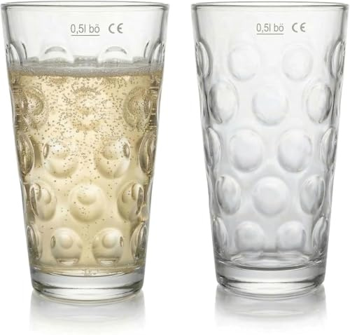 2 x 0,5 L Pfalz Dubbeglas - Das Schorleglas für eine Pfälzer Schorle