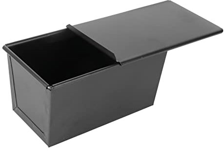 AUTSUPPL Loaf Pan with Lid Nonstick Bread Bakeware Black 250g Toast Baking Mold for Home Kitchen Use