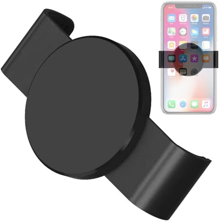 Gihioue Pince de téléphone magnétique pour support de voiture | Pince magnétique de téléphone réglable mains libres | Clip de téléphone robuste en métal pour la plupart des supports de téléphone