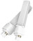 QLEE Natural Daylight Gx24q 4 Pin LED Light Bulb PL-C Retrofit Compact Fluorescent Lamp Replacement 26W G24q-2 Gx24q-3 1400 Lm 314° Free Rotate Horizontal Recessed G24q Green Bulb,12w 4000k 2pcs