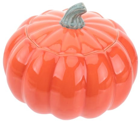 Cabilock 2 Juegos Copa de calabaza Fabricante Hundir lata de galletas kitchen gadgets panelas cozinha invernaderos cuenco creativo en forma de calabaza nuevo plato de sopa cerámica Orange