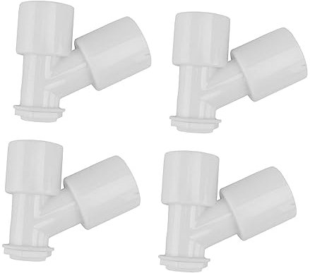 Artibetter 4pcs Double Connector for Washer Drain Floor Drain Connector Straight-through Washer Joint
