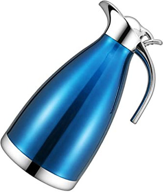 Holibanna Stainless Steel Thermal Bottle 1.5l Cold Water Kettle Single-Layer Blue Household Water Container for Home and Restaurant