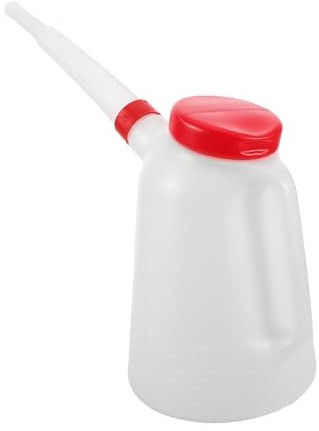 Alipis Lata De Aceite Con y Tapa Roja Jarra Medidora De Aceite Para Coche y Barco Recipiente De Plástico