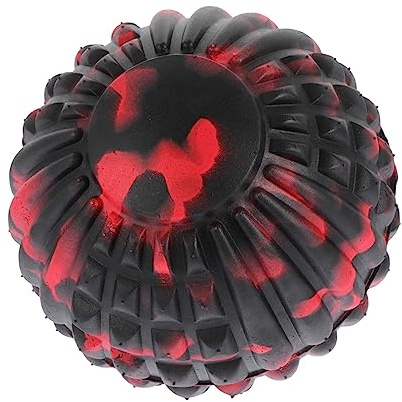 Kleiner Yogaball Massageball 1 Stück aus Eva Rot für Entspannung | Hochelastisch, Anti Burst Ausführung, zur Muskelentspannung, für Balance und Koordination, Kompaktes Format