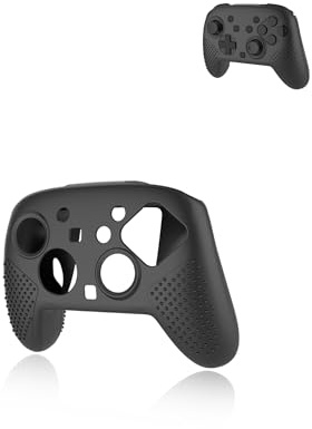 yystao Schutzhülle für Nintendo-Switch-2-Pro-Controller, Silikonhülle, kompatibel mit Switch 2 Pro, mit verbesserter Griffigkeit und Rundumschutz, Schwarz