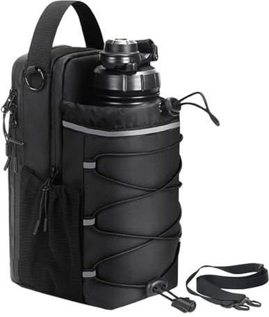 Magnetic Bottle Bag - Water Bottles Holder For Gym | Leak-Proof Watering Container With Phone Pocket | Waterproof Liquid Carry Pouch For Training Workout Cycling Outdoor Commuting Hiking