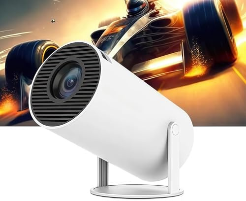 HY300 Pro Mini Projector 4K Android 11 Dual Wifi6 200ANSI Allwinner H713 BT5.0 1080P, 40-130 Screen Video Projector for Home (1 piece)