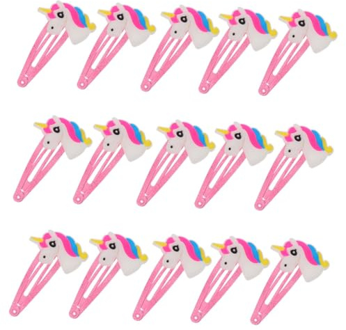ORFOFE 20 Stück Teiliges Einhorn Haarspangen für Mädchen Farbenfrohe Cartoon designs Robuste und Langlebige Haarklammern für Alltag Party und Foto shootings Passend zu Verschiedenen