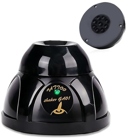 Mini Vortex Mixer Schüttler,5200rpm Vortex Mischer,Farbschüttler Für Acrylfarben,Mini Vortex Schüttler Stirrerr Für Tattoo-Farben Und Labor,School,Beauty,Tätowiertinte,11CM×9CM
