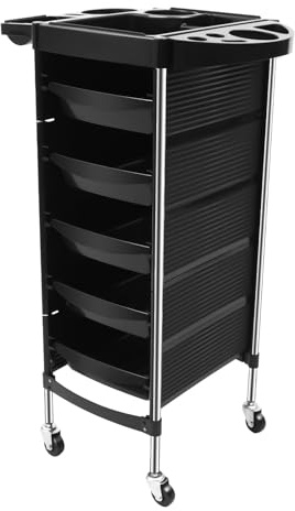 Mobile Hairdresser Trolley Multi Drawer Rolling Beauty Organizer Cart