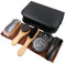 Dee Plus 9-in-1 Schuhputz-Set Premium mit Poliertuch & Aufbewahrungstasche | Schuhreinigungs-Set mit Bürste, Schwamm, Schuhcreme | Für Leder, Sneaker & Reise