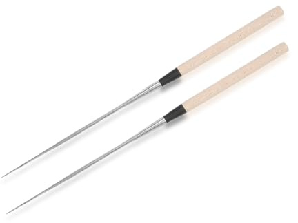 Joyzan Lange Kochstäbchen, Sushi Essstäbchen Edelstahl Wiederverwendbar Anti Rutsch Stäbchen Spülmaschinenfest Waschbar Japanische Leichte im Japanischen Stil Reis Gerichte Spaghetti Gebraten Küche