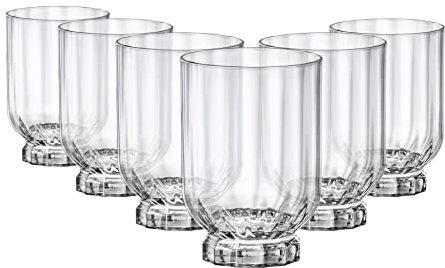 Rocco Bormioli Bormioli Rocco Florian Set mit 6 Gläsern, Fuß transparent, Dof, 37,5 cl, Vinyl, 37,5 cl