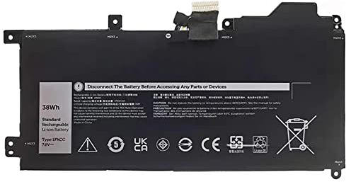 ASKC 1FKCC Laptop Akku für Dell Latitude 7200 7210 2-in-1 T04J T04J001 T04J002 Series 09NTKM 9NTKM 0D9J00 D9J00 0KWWW4 KWWW4 T5H6P 7.6V 38Wh 4750mAh