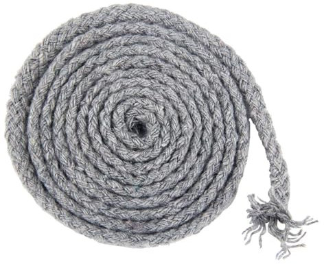 Garten Schnur 10 Meter 7 mm farbiges gedrehtes Kordelseil aus Baumwolle, gewebtes Seil, Kordeln, Basteln, dekoratives DIY, handgefertigtes Taschen-Kordelzug-Gürtel-Zubehör (Color : Light Grey, Size