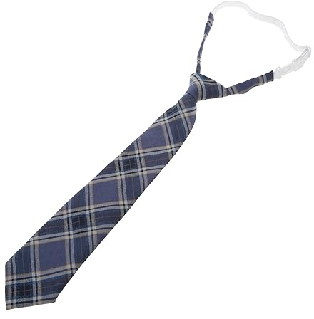 ZAYIUKI Lazy Ties Damen-Krawatte, schmal, niedlich, kariert, Uniform, Schule, Studenten, Krawatten für Jungen und Mädchen, japanische Cosplay-Krawatte