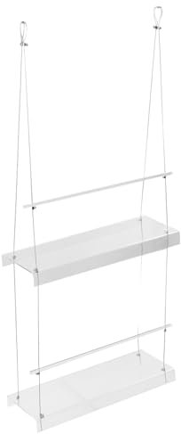 Sosoport Hängender Pflanzentopfhalter aus Acryl für Balkon und Fensterbank Stabiles Pflanzenregal mit Peelingbeständigem Material für Innenpflanzen und Dekoration