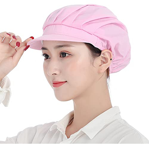 3pcs Chapeau de Chef Unisexe Toque de Cuisinier Élastique Chapeau de Cuisine Casquette Travail Cheveux Net pour Traiteur Boulangerie Industrie Atelier