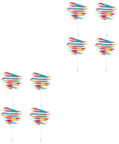 Gogogmee 8 STK Gymnastikband langes Tanzband Tanzbänder Kleinkinder rhythmisch Zauberstäbe für Kinder tanzendes seidenband bändchen bandfeile Turnbänder für Kinder Gymnastikbänder Abs