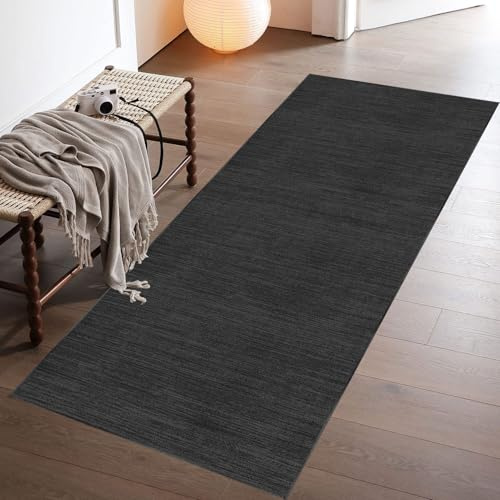 Tapis Couloir Long 40 x 120 cm Cuisine Devant Evier Antidérapant Lavable Paillasson d'Entrée Salon Chambre Buanderie Manger Tapis de Passage