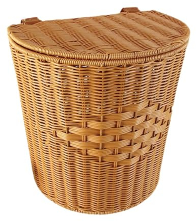 Sharplace Sac de Cueillette de Fruits et Légumes, Sac à Dos Rustique avec Couvercle Tissé à La Main avec Bretelles, Panier de Cueillette Polyvalent pour Le Verger, La Ferme, 13 X 9,5 X 13,4 Pouces
