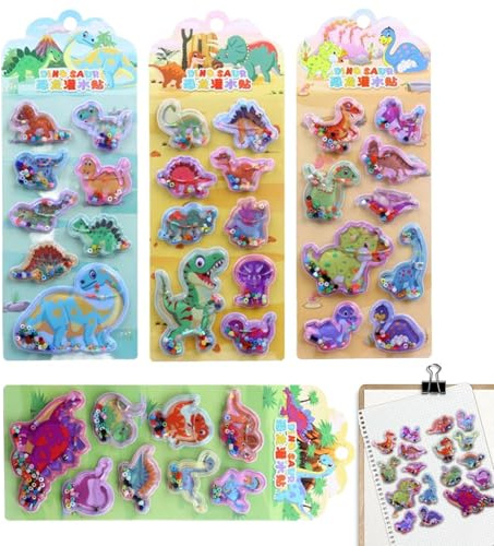 Mxshc 3D Stickers, Water Shaker Scrapbooking Decals | Cartoon Water Bottle Sticker,for Planners Journalers Artists Teachers Children Collectors Designers Laptop Scrapbooking